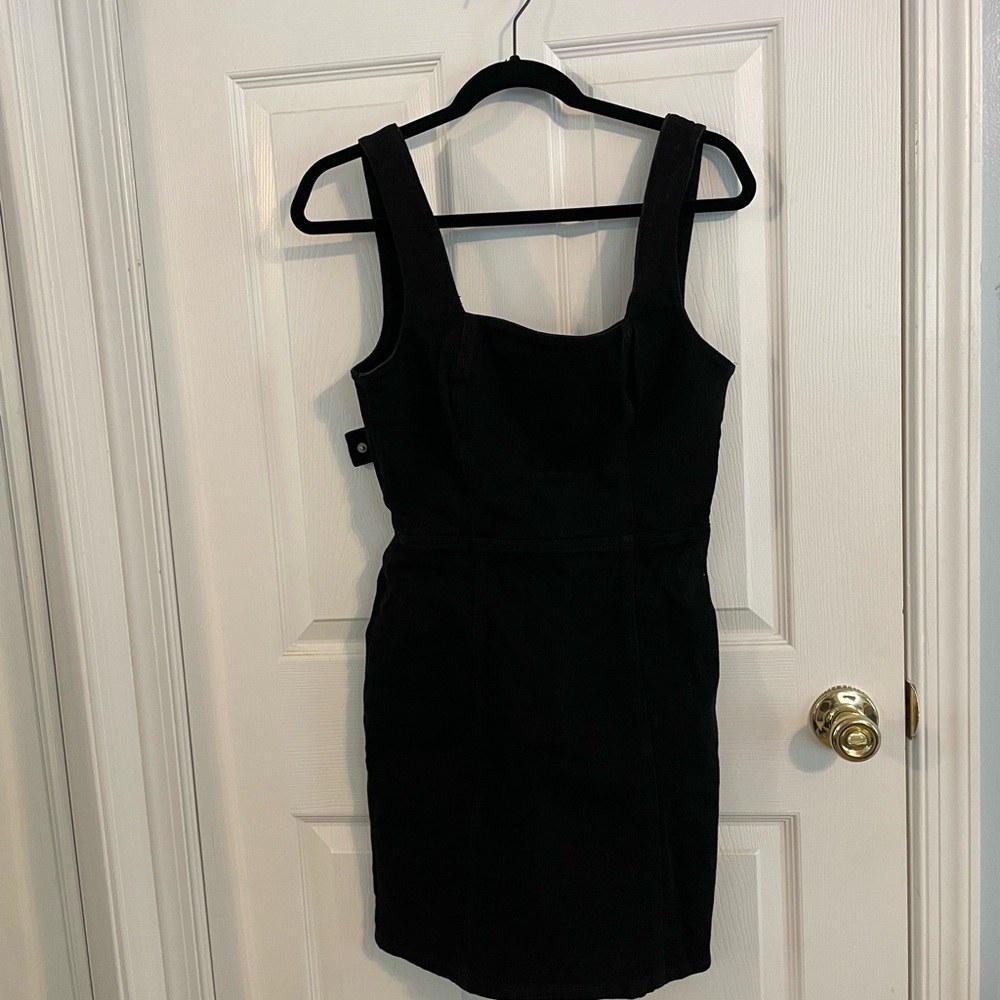 BDG Black Sheath Mini Dress Square Neck